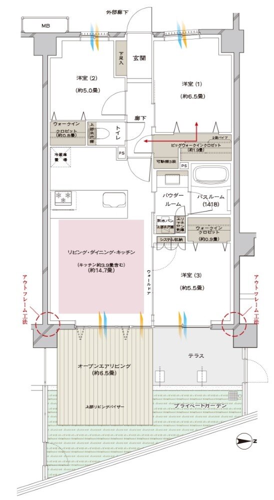 ヴェレーナ辻堂 間取り COL type