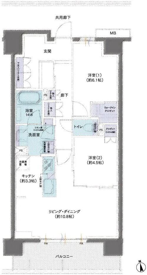 レーベン川口幸町 間取り C type