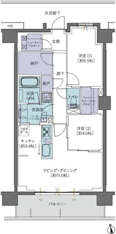 レーベン川口幸町 間取り D type