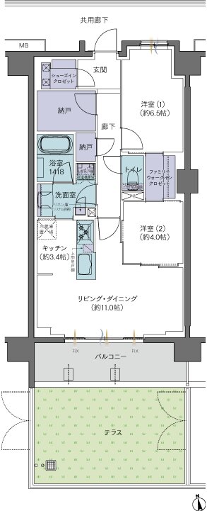 レーベン川口幸町 間取り Dt type