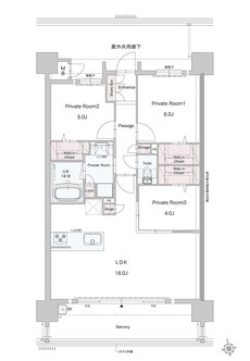ASSOCIA HILLS 大橋 桜苑（仮称） 間取り J type