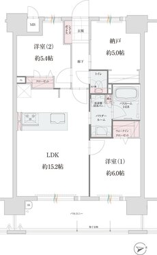 グランフォーレ姪浜ノーブルテラス 間取り Cタイプ