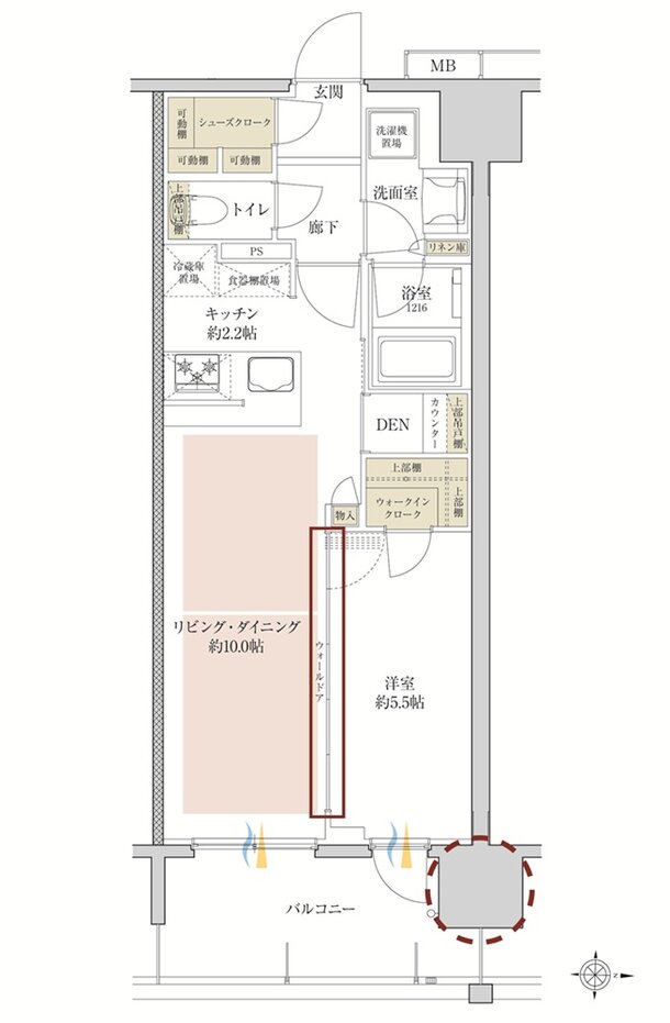 サンクレイドル五反野レジデンス 間取り H type