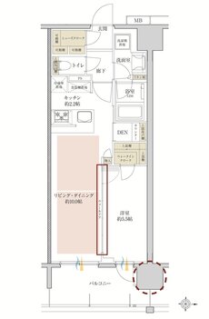 サンクレイドル五反野レジデンス 間取り H type