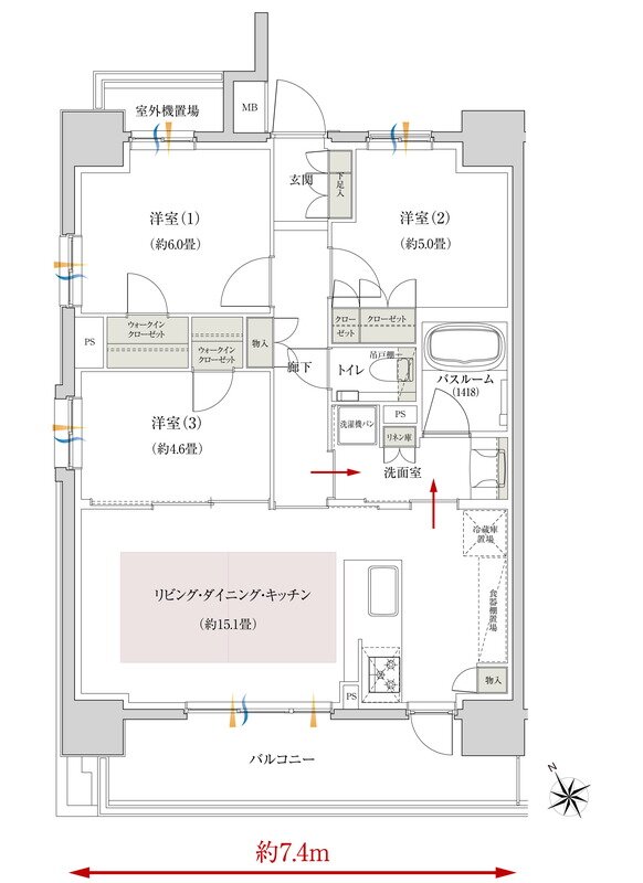 イノバス安城テラス 間取り Aタイプ