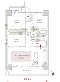 イノバス安城テラス 間取り Aタイプ