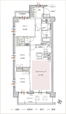 サンクレイドル新小岩II 間取り H TYPE