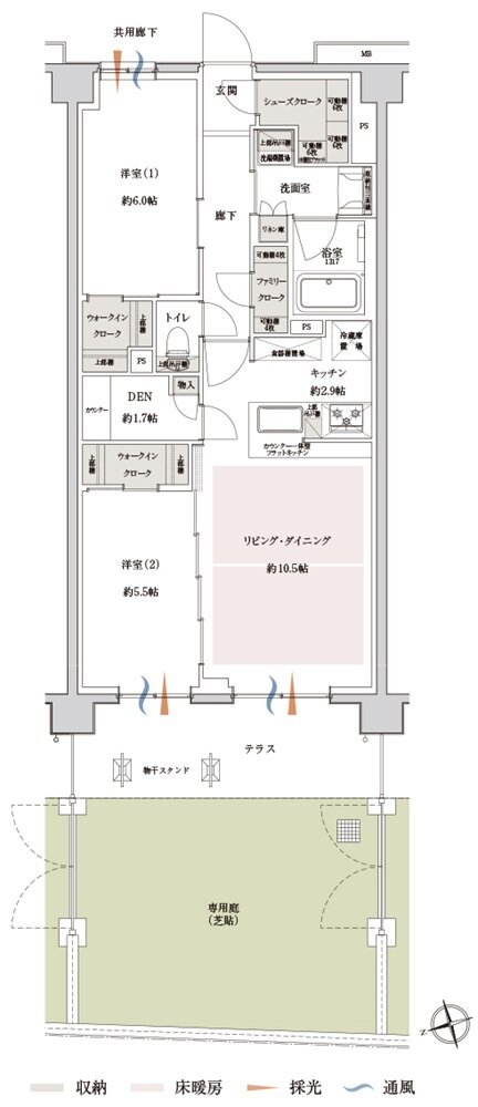 サンクレイドル新小岩II 間取り Bg type