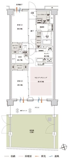 サンクレイドル新小岩II 間取り Bg type