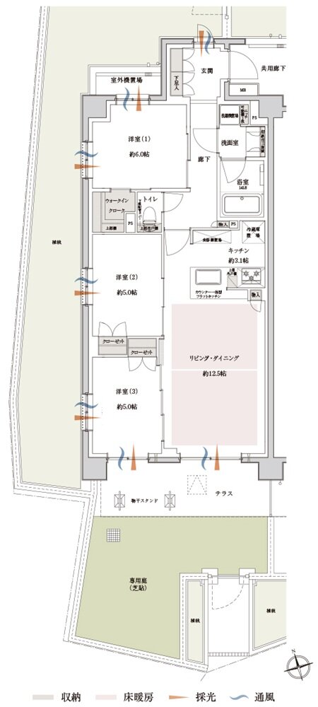 サンクレイドル新小岩II 間取り Hg type