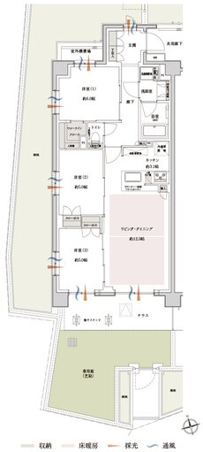サンクレイドル新小岩II 間取り Hg type