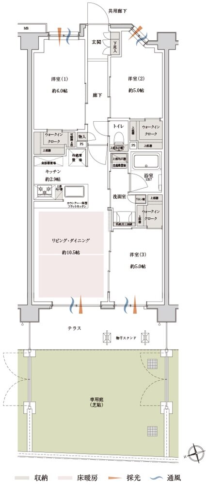 サンクレイドル新小岩II 間取り Cg type
