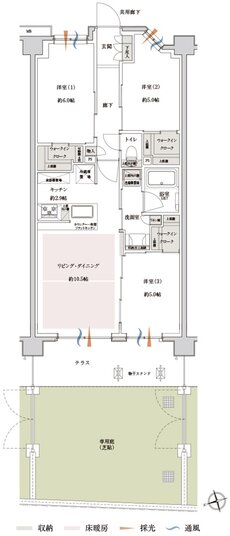 サンクレイドル新小岩II 間取り Cg type
