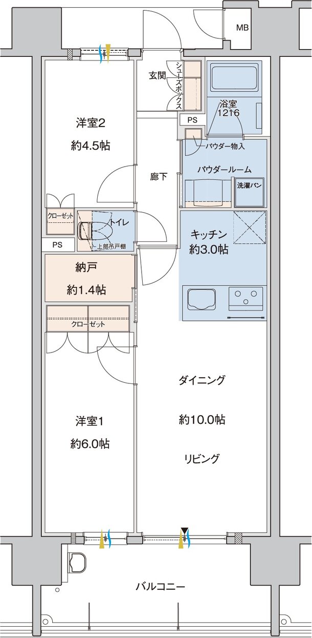 MJR折尾ステーションフロント 間取り G TYPE