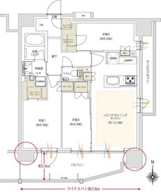 プレシス本厚木 間取り Fタイプ