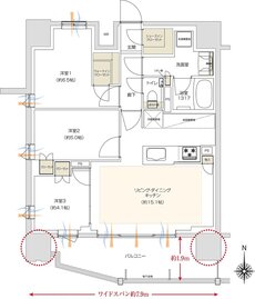 プレシス本厚木 間取り Aタイプ
