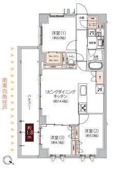 デパール八王子 間取り D type