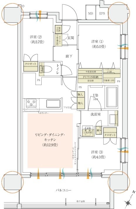 イニシア金町レジデンス 間取り D type