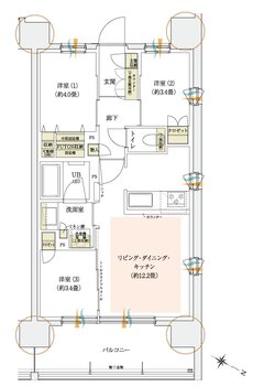 イニシア金町レジデンス 間取り A type［第1期1次］