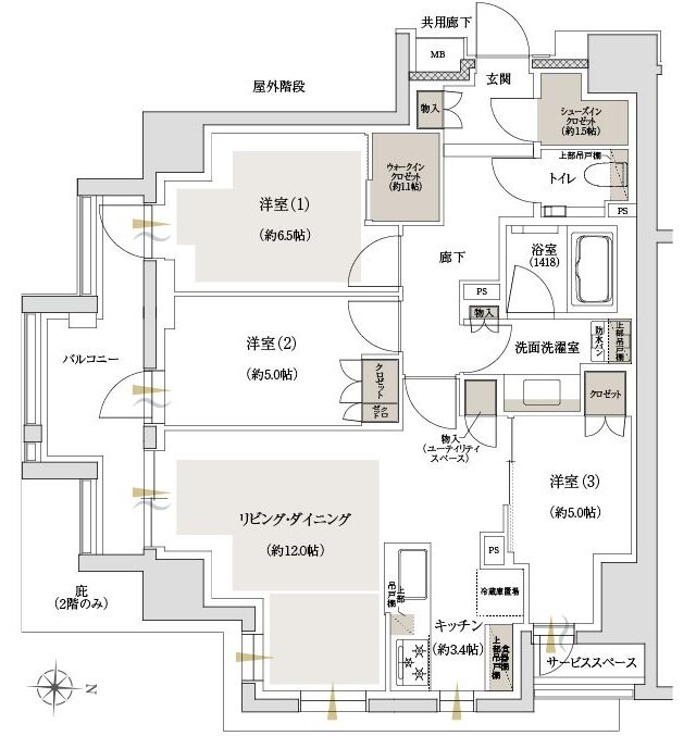 ジオ飯田橋 間取り A type