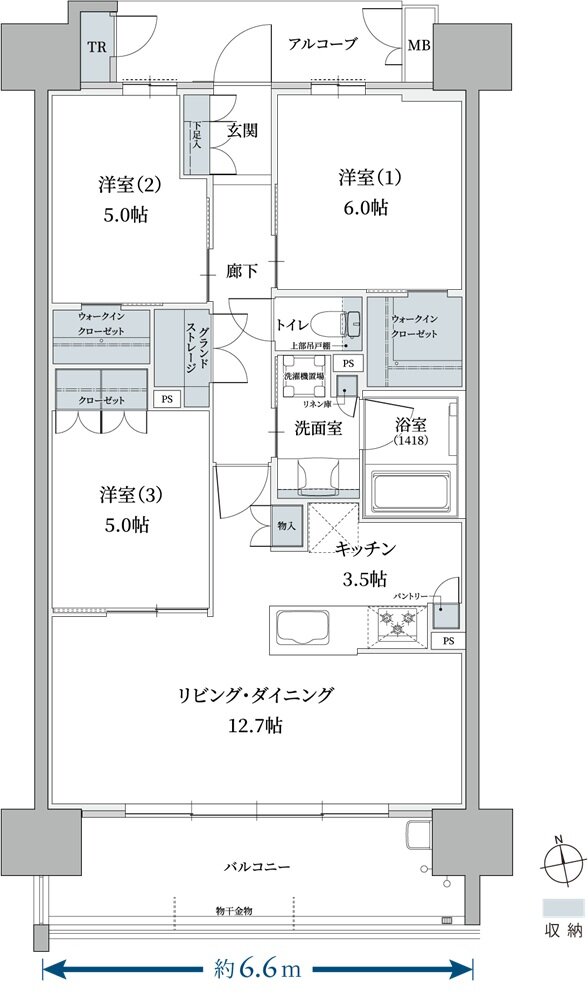 プレイズ豊田若宮 Tプレミアム 間取り B type