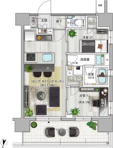 K HOUSE 大宮 間取り C TYPE