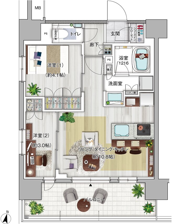 K HOUSE 大宮 間取り A TYPE