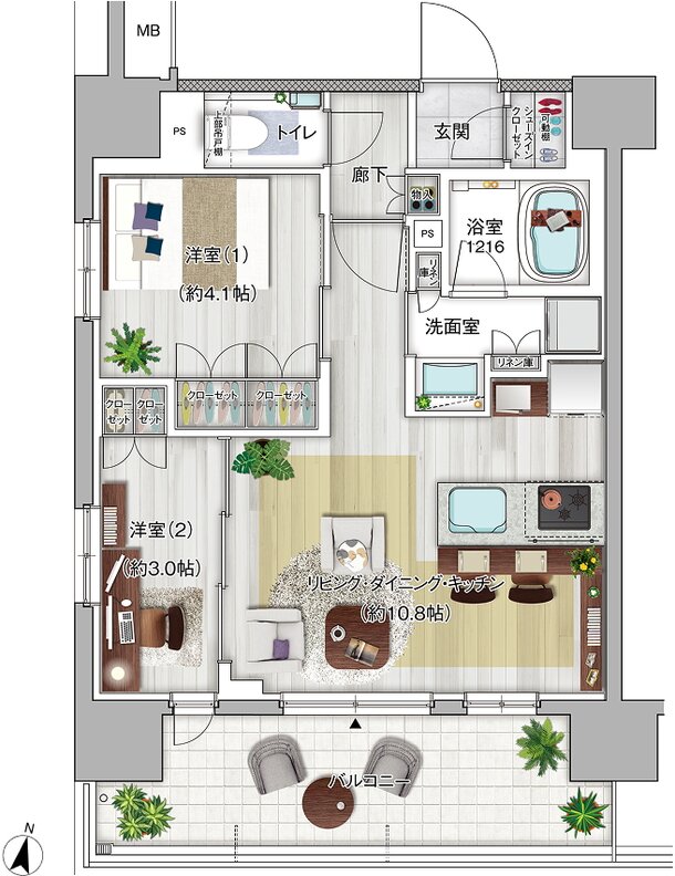 K HOUSE 大宮 間取り A TYPE