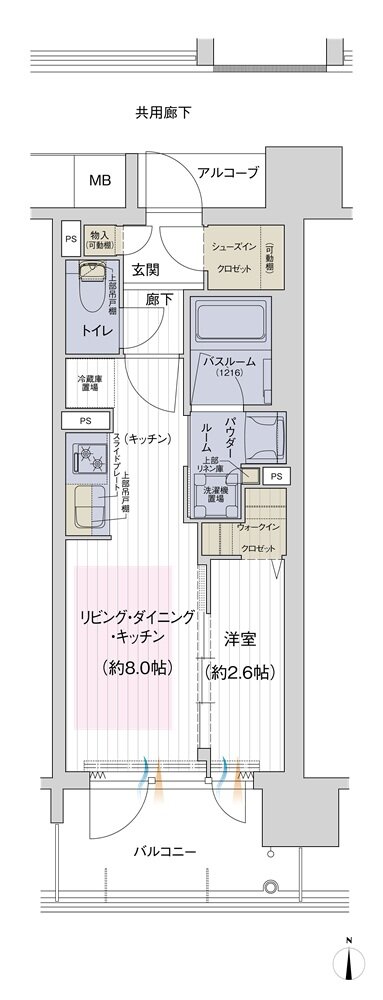 プレサンス ロジェ 喜連瓜破グランドウエスト 間取り G2タイプ