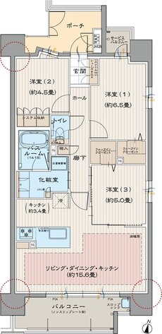 モアグレース岩倉プライム 間取り C TYPE