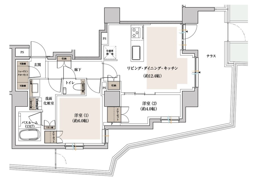 アトラス代々木 間取り B type