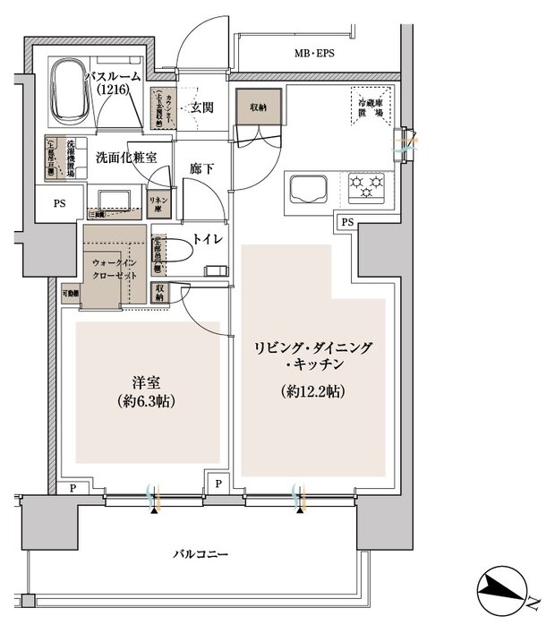アトラス代々木 間取り G type