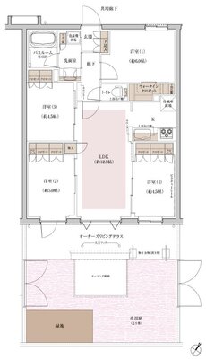 ブリシア上板橋 間取り Eg type