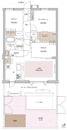 ブリシア上板橋 間取り Fg type
