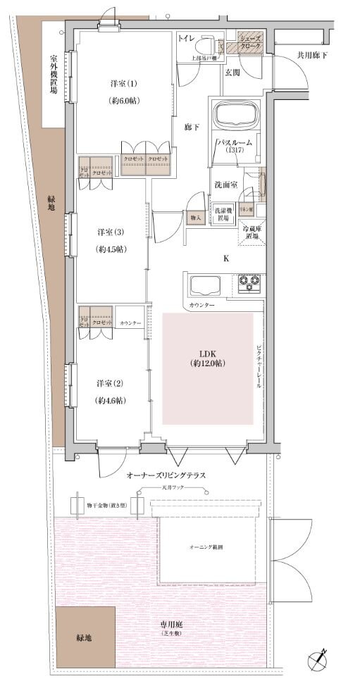 ブリシア上板橋 間取り Cg type
