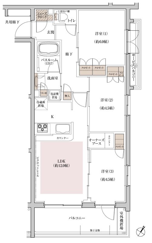 ブリシア上板橋 間取り G type