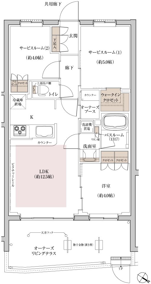 ブリシア上板橋 間取り Hg type