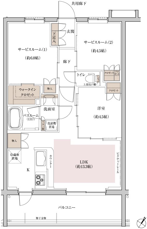 ブリシア上板橋 間取り D type