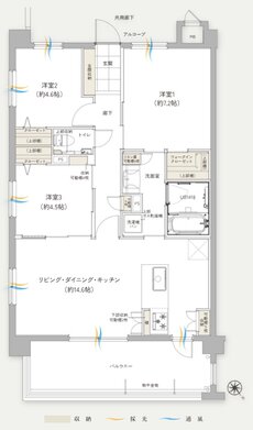ワイズエステムコート那覇古島 間取り Aタイプ