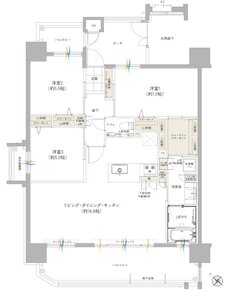 ワイズエステムコート那覇泊 BASE 間取り Aタイプ