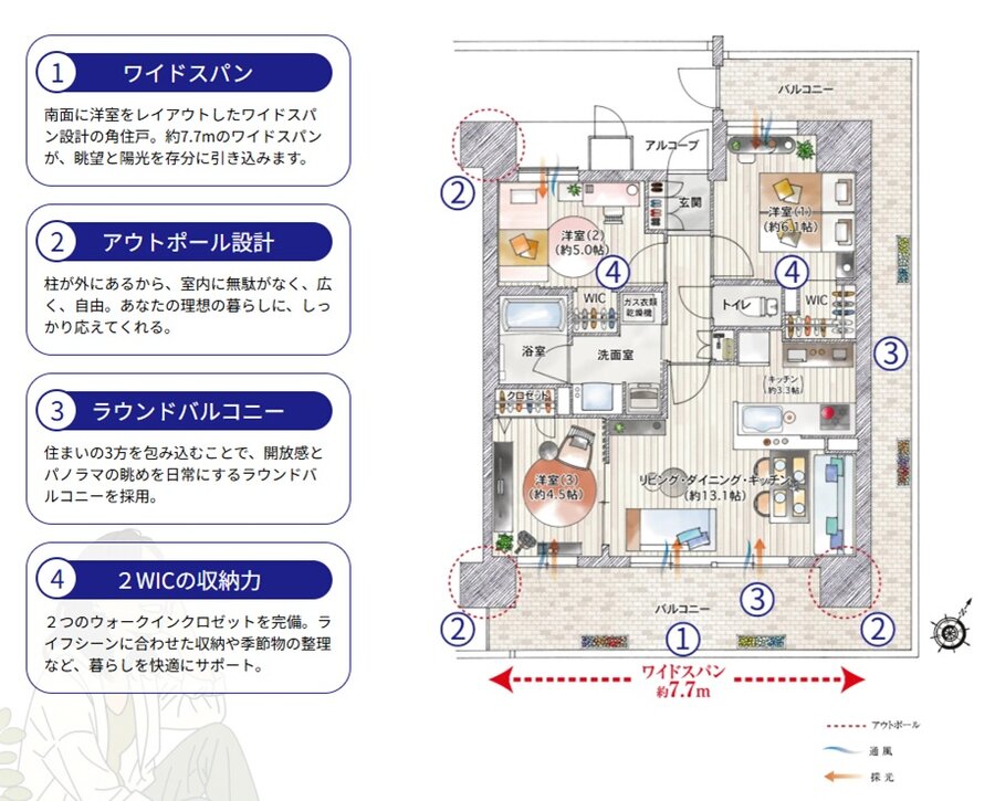 プレイズ南摂津 間取り Dタイプ