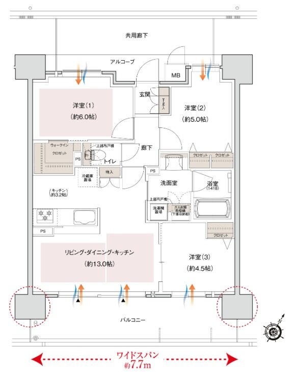 プレイズ南摂津 間取り Cタイプ