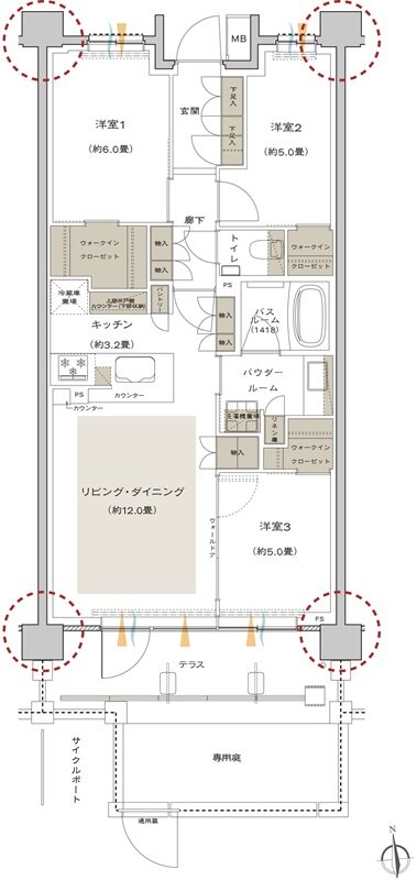 プレミスト鷺沼 間取り Ig type