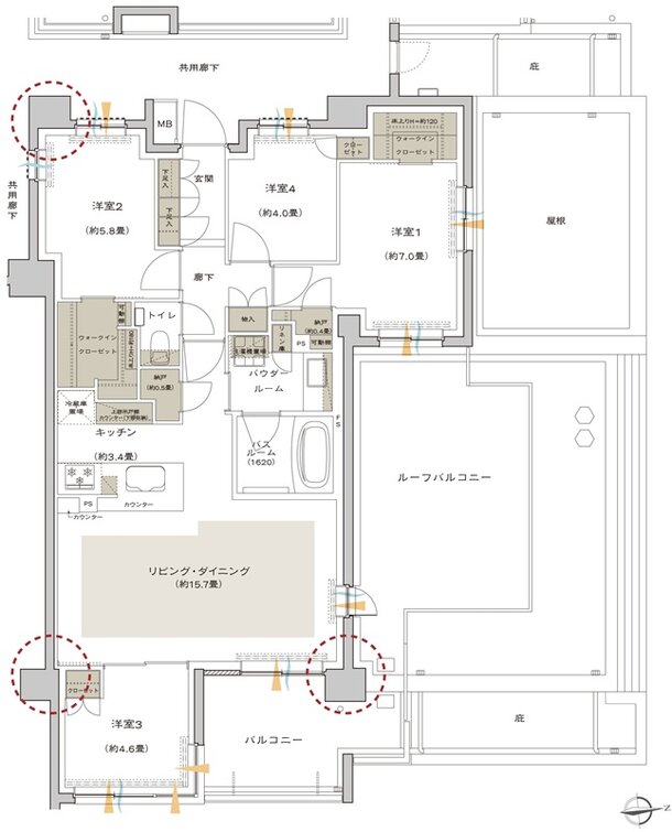 プレミスト鷺沼 間取り Mr type
