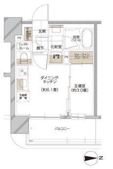 ピアース武蔵小杉レジデンス 間取り E TYPE