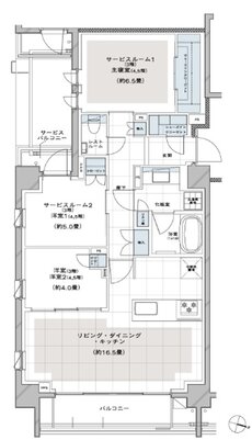 ディアナコート都立大学翠景 間取り A TYPE