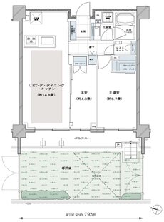 ディアナコート都立大学翠景 間取り Fg TYPE