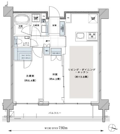 ディアナコート都立大学翠景 間取り B TYPE