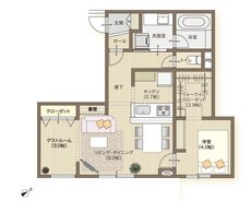 メリディアン木町 間取り 102号室