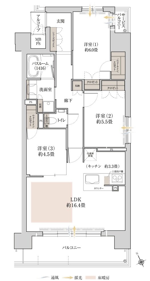 ワコーレ豊中中桜塚一丁目 間取り F type